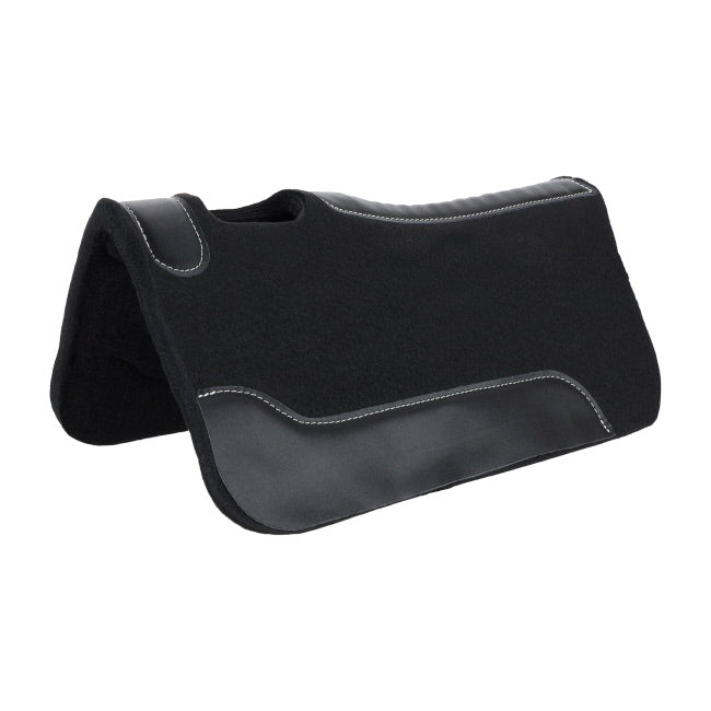 Small Black Contoured Felt Saddle Pad