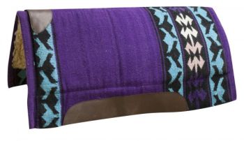 Economy Cutter Saddle Pad w/ Woven Wool Top & 1" Fleece Bottom