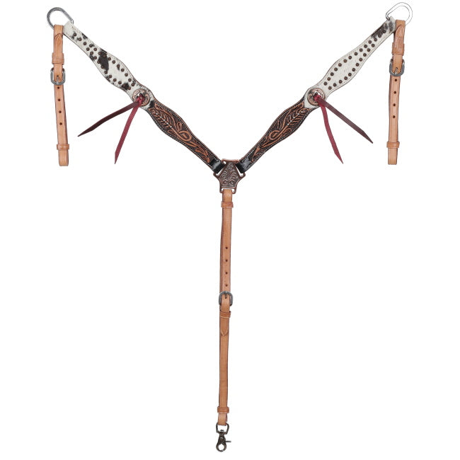 Showman Autumn Hide Browband Headstall & Breast Collar Set