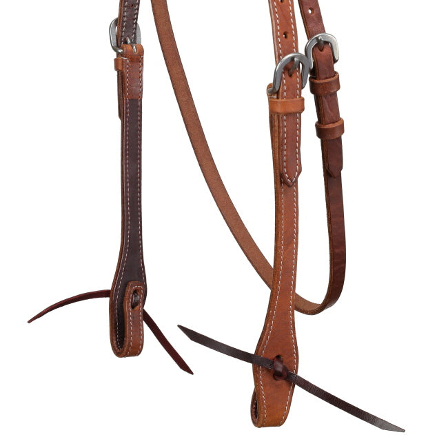 Showman Classic Stitch Argentina Cow Leather Browband Headstall
