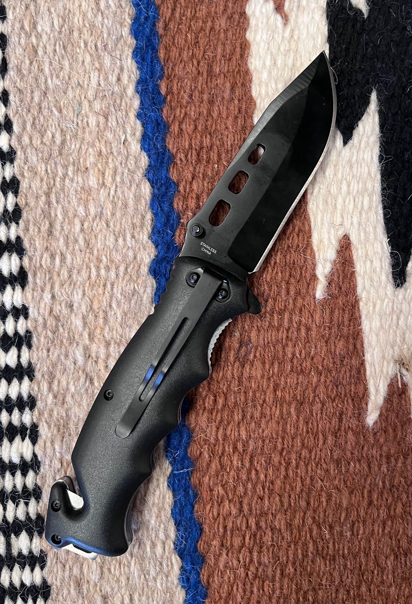 Texas Flag "Don't Tread On Me" Lock Blade Tactical Pocket Knife