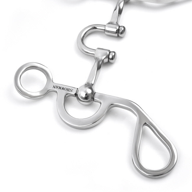 Showman Argentine Shank Bit w/ Full Slow Twist Correction Port