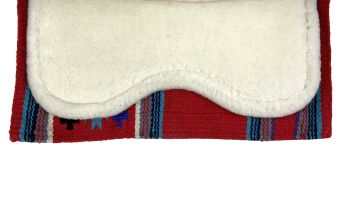Showman Wool Top Contoured Memory Felt Bottom Saddle Pad