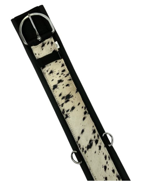 Showman Cowhide Straight Neoprene Bottom Girth