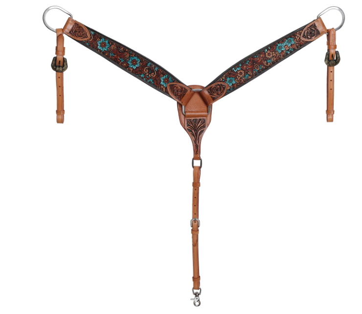 Showman Laurel Browband Headstall and Breastcollar Set