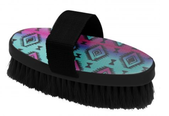 Medium bristle brush with Navajo print design