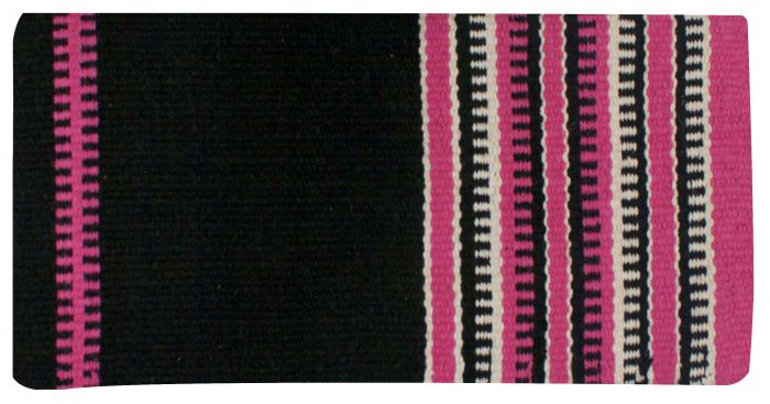 Wool Saddle Blanket w/ Colored Zipper Design