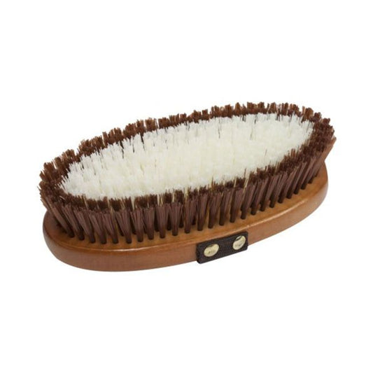 Wooden Oval Medium Bristle Brush