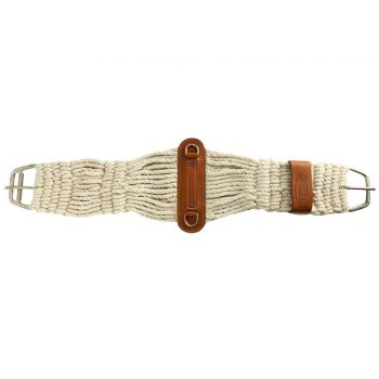 Cotton Blend Double Weave String Roper Girth w/ Stainless Steel Roller Buckle