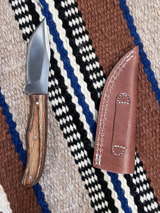 Steel Blade w/ Wood Handle Fixed Blade Knife