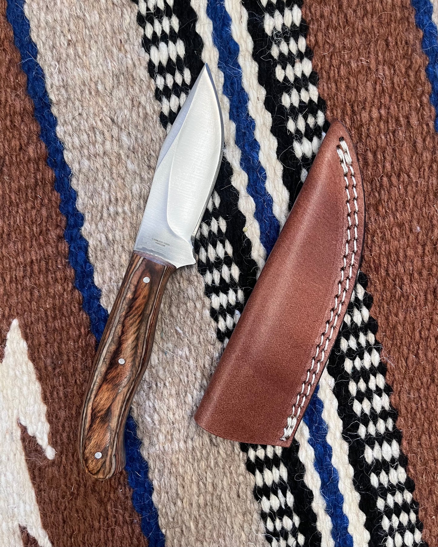 Steel Blade w/ Wood Handle Fixed Blade Knife
