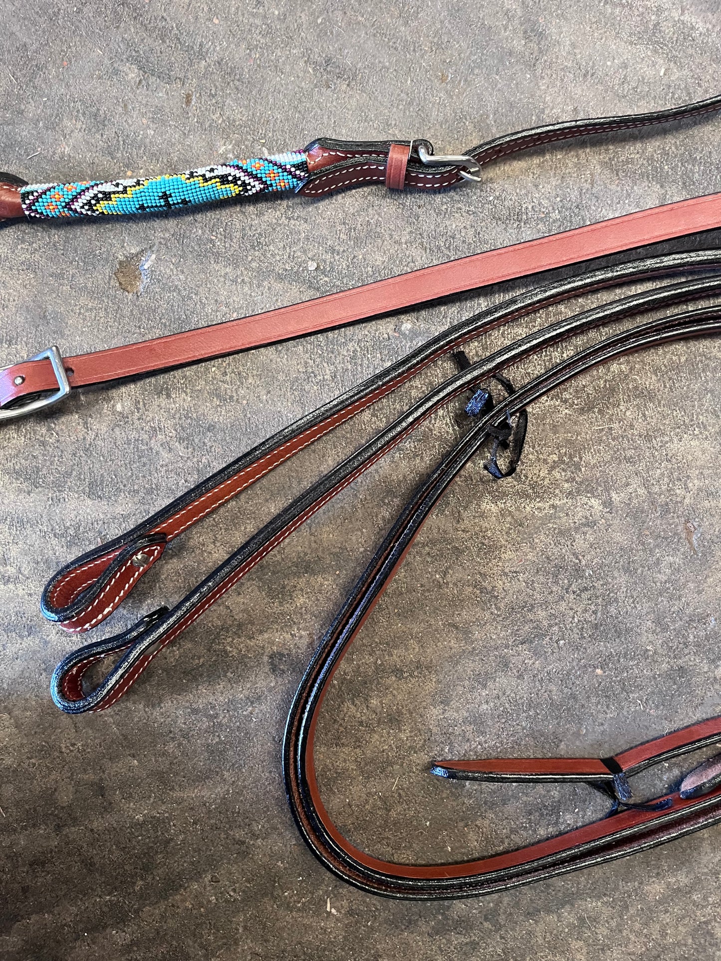 Beaded Western Headstall & Breast Collar Set