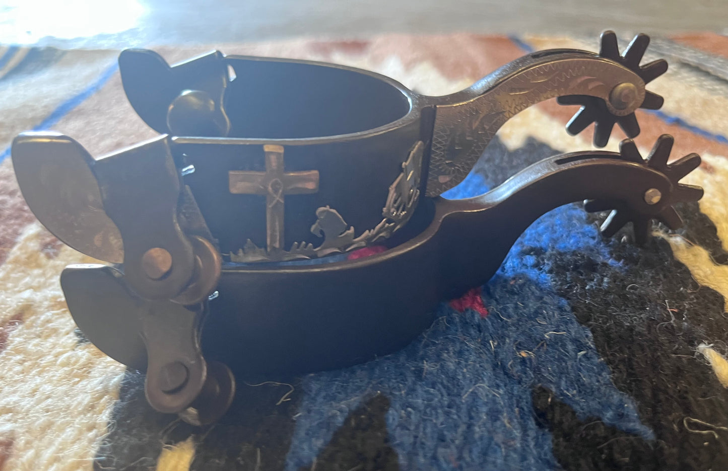 Ladies' Praying Cowboy Antique Brown Spur