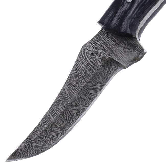 Lariat Range Point Skinning Knife w/ Camel Bone & Wood Handle