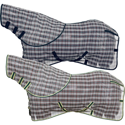 Plaid Mesh Fly Sheet w/ Detachable Neck