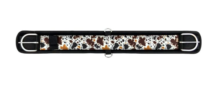 Showman Cow Print Neoprene Bottom Girth