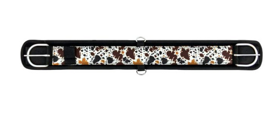 Showman Cow Print Neoprene Bottom Girth