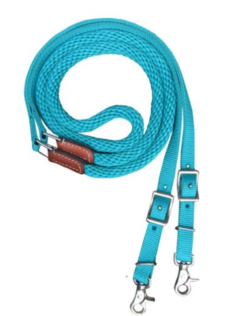 Showman Premium 8' braided nylon contest reins