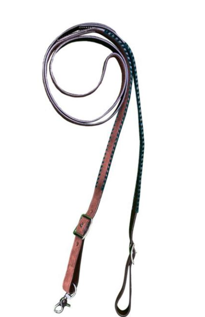 Showman Rawhide Laced Argentina Leather Contest Reins