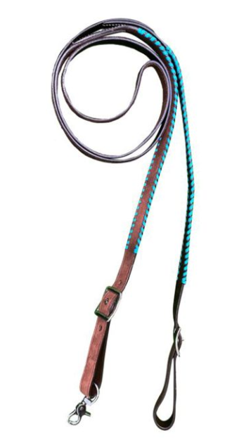 Showman Rawhide Laced Argentina Leather Contest Reins